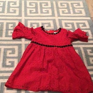 Kate Spade Girl’s Red Lace Dress - Size 6